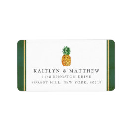 Etiqueta Coleção de Casamentos de Abacaxi Tropical