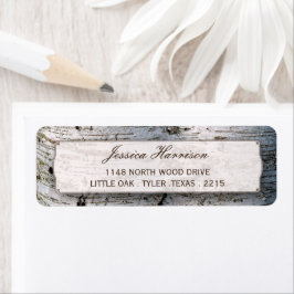 Etiqueta Coleção de Casamentos de Árvore de Prata Rústica