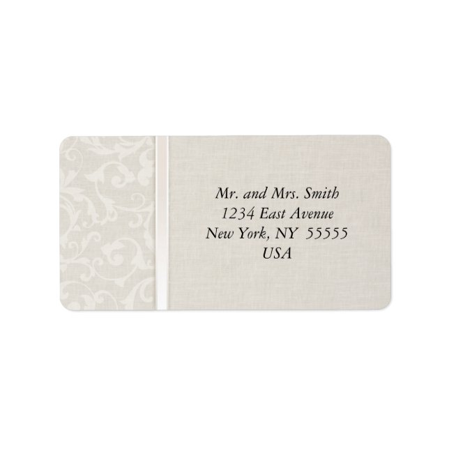 Etiqueta Coleção de Casamentos Naturais SmartElegance (Frente)