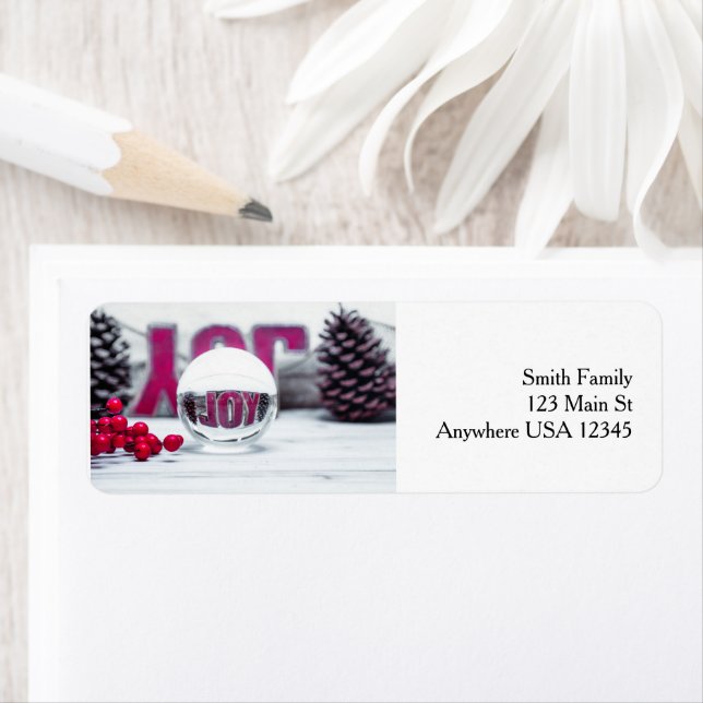 Etiqueta Coleção de Feriados de Joy Glass (Insitu)