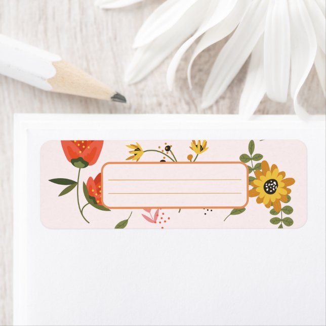 Etiqueta coleção de flores (Insitu)