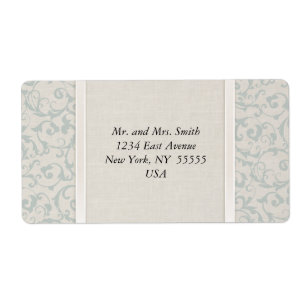 Etiqueta Coleção do casamento de SmartElegance SeaSpray