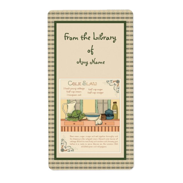 Etiqueta Coleslaw (Frente)