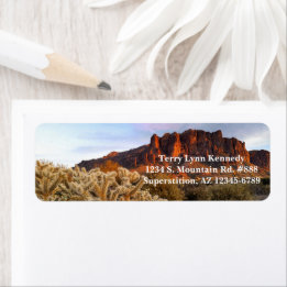 Etiqueta Colla Cactus Superstition Mountain Arizona