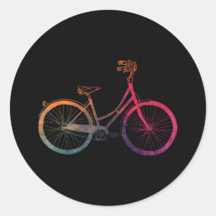 Etiqueta colorida da bicicleta do vintage