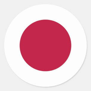 Etiqueta com a bandeira de Japão