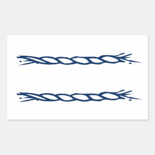 Etiqueta com etiqueta de cor azul-náutica de vazi