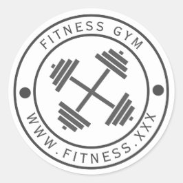Etiqueta com logotipo Gym