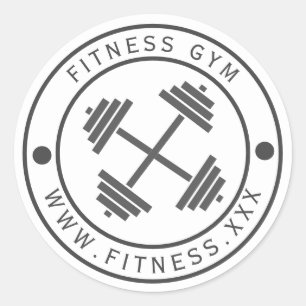 Etiqueta com logotipo Gym