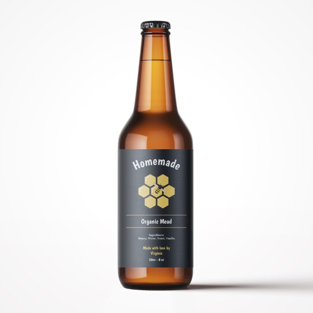 Etiqueta com rótulo de mel ou frasco (Honey or Mead Bottle Label Sticker)