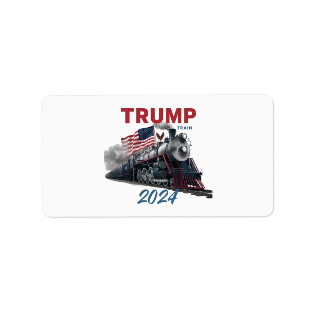 Etiqueta Comboio de Tump 2024 (Frente)