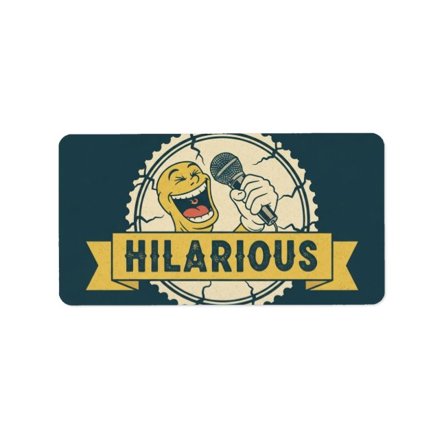 Etiqueta Comédia Hilarante (Frente)