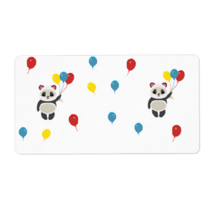 Etiqueta comemoração do dia do panda