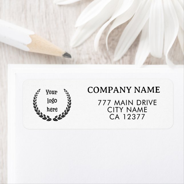 Etiqueta Comercial de Endereço de Remetente | Logo (Insitu)