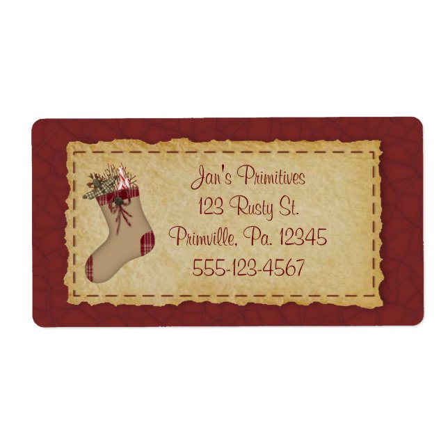 Etiqueta comercial de feriado de armazenamento pri (Frente)