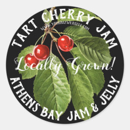 Etiqueta comercial do produto Cherry Jam