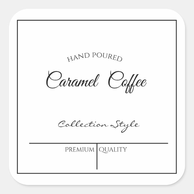 ETIQUETA COMERCIAL EDITÁVEL / CAFÉ (Frente)