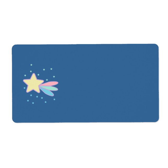 Etiqueta Cometa Estrela Cadente Fofa (Frente)