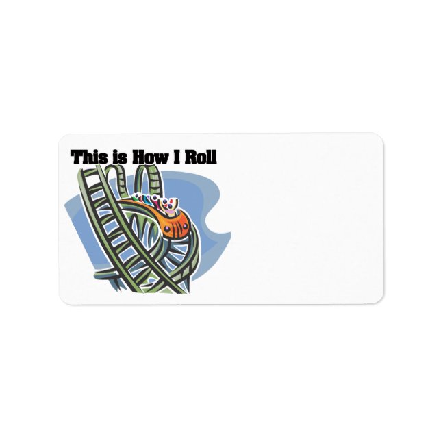 Etiqueta Como eu rolo (Porta copos do cilindro) (Frente)