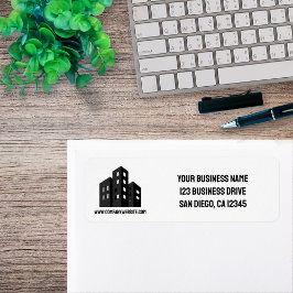Etiqueta Company Business Logo Professional Return Address 