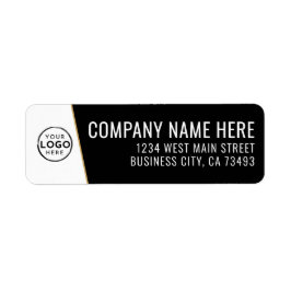 Etiqueta Company Logo Black Gold Business