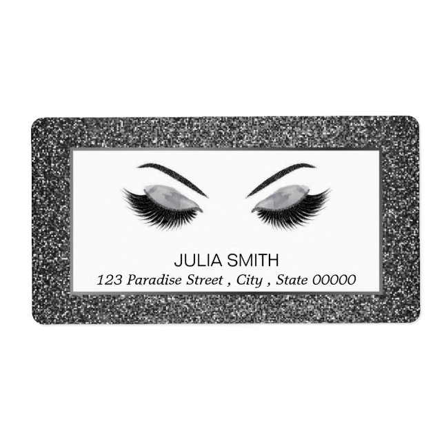 Etiqueta Composição com efeito do brilho (Frente)