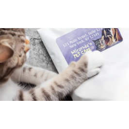 Etiqueta Compro de Sessão de Cuidados com Animais de Compan