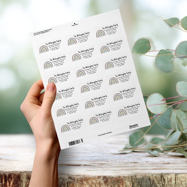 Etiqueta Conferência de Boho Arch na escola (Criador carregado)