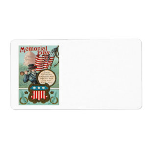 Etiqueta Congresso Soldado da União da Guerra Civil da ban