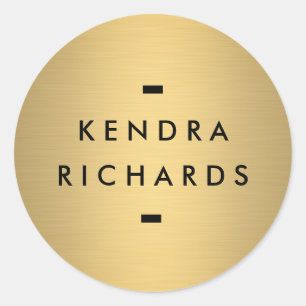 Etiqueta conhecida Dourado do logotipo