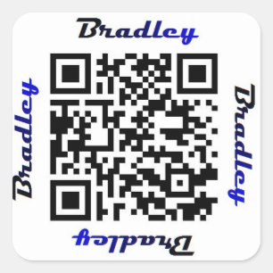 Etiqueta CONHECIDA personalizada código de Brad