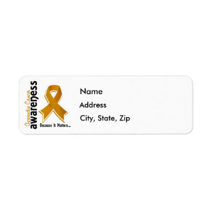 Etiqueta Consciência 5 do cancer do apêndice