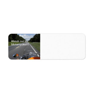 Etiqueta Consciência da motocicleta