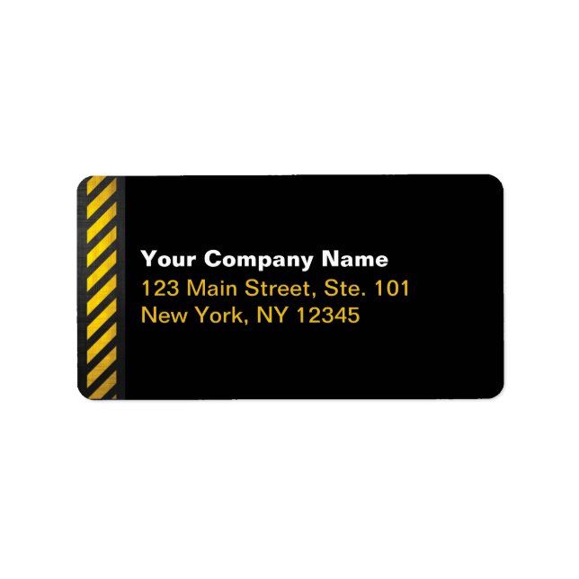 Etiqueta Construção (Frente)