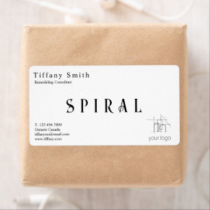 Etiqueta Construção de edifícios Papel Kraft