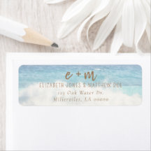 Convite de Casamento na Praia Casamento à Beira-Ma