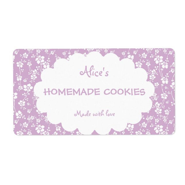 Etiqueta Cookies Fleais Personalizados E Puros Leves (Frente)