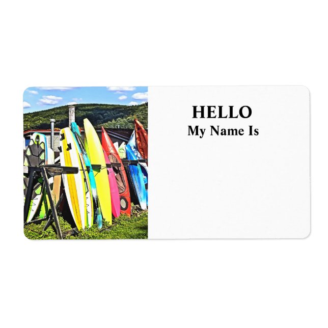 Etiqueta Cooperstown NY - Kayaks e Paddleboards (Frente)