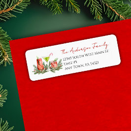 Etiqueta Coquetéis Festivos e Suporte de Natal com Visgo