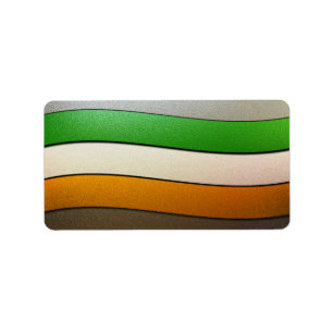 Etiqueta Cor-Cromo da bandeira de Ireland por Shirley