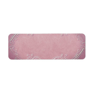 Etiqueta cor-de-rosa bonito pequena do Apothecary
