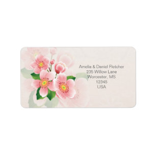 Etiqueta cor-de-rosa de Avery do endereço das