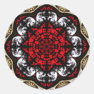 Etiqueta cor-de-rosa do crânio barroco