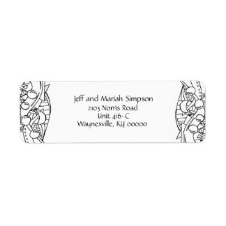 Etiqueta Cor-me preto e branco