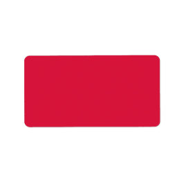 Etiqueta Cor Sólida Crimson | Clássico | Elegante | Evoluçã