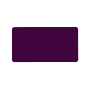 Etiqueta Cor Sólida Púrpura da beringela