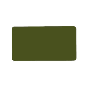 Etiqueta Cor Sólida Verde do Exército