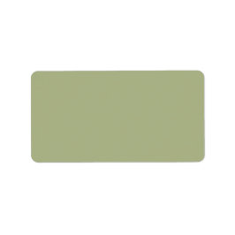Etiqueta Cor Sólida Verde do Sage Dusty