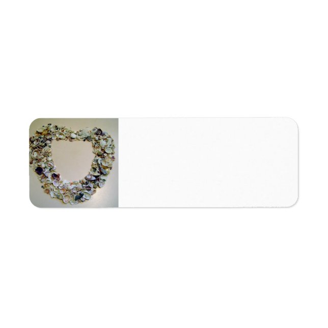 Etiqueta Coração de Conchas (Frente)