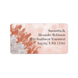 Etiqueta Coral e recife branco